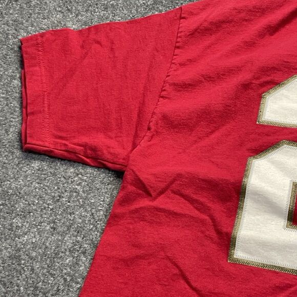 San Francisco 49ers Shirt Mens Large Red Frank Gore NFL Football Team Apparel Lg - Picture 15 of 16